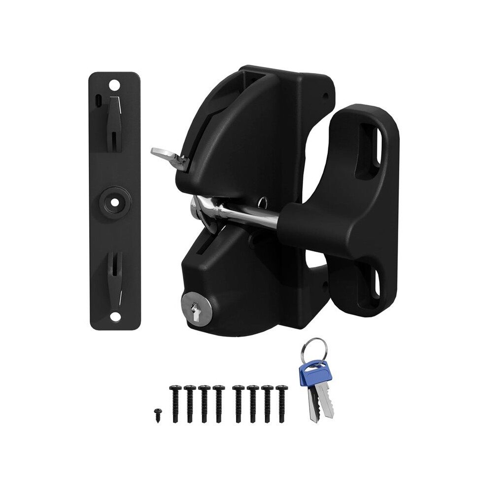 Self Locking Gate Lockable Key,Locking Gate Fence Lock For Outdoor Gates Metal, Wood, And Vinyl Fence 6032848786024