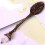 Crystal Head Decorative Kirsite Spoon Rustproof-Bronze 7