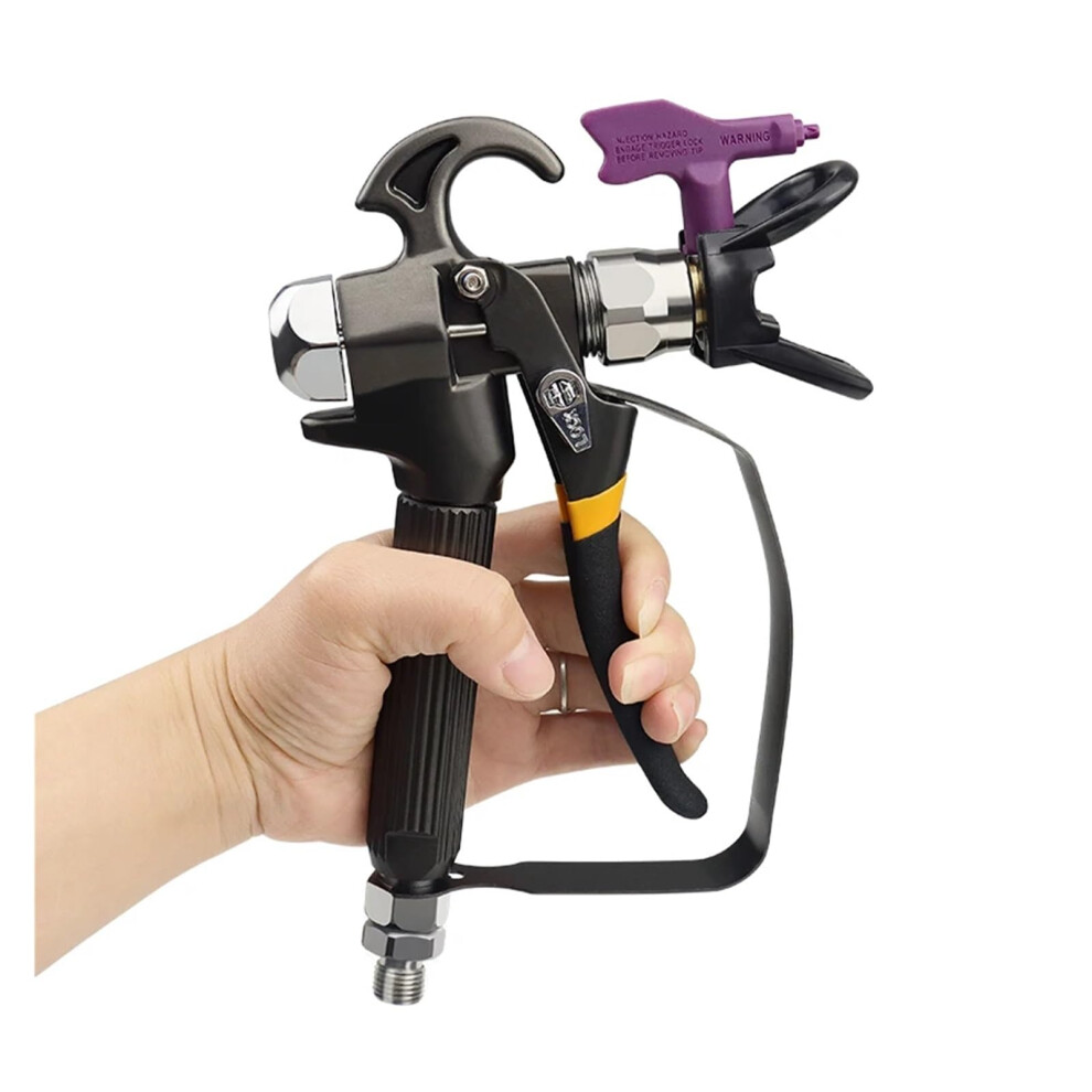 Black Pressure Airless Paint Spray Gun With 517 Nozzle Guard, Durable And Professional Control 9053599796930