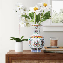 3D Light Puzzle Vase for Adults,DIY Flower Vase Kit, Arrange Flowers Building Block Home Decoration Vase