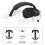 For Meta Quest 3 Nine-Piece VR Storage Bag Set Headset, Controller, and Main Unit Silicone Protective Covers Black 5