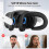 For Meta Quest 3 Nine-Piece VR Storage Bag Set Headset, Controller, and Main Unit Silicone Protective Covers Black 9