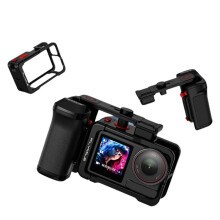 Flymile Camera Grip Holder for Action 5 Pro/Action 4 /3 Accessories Shutter Button Photography Handle Street Grip Kit