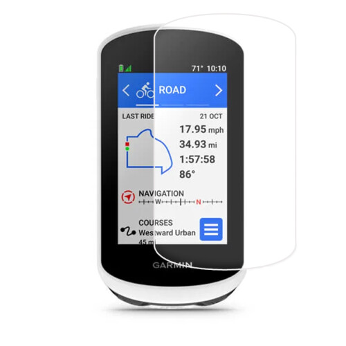 Gehärtetes Glas Displayschutz kompatibel mit Garmin Edge Explore 2 – 2er-Pack, klar, 9.4x5.2x0.03cm