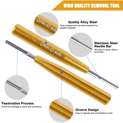 D SUB Connector Pins Removal Tool DRK-D SUB Pins Insertion Extraction Tool for TE/AMP/Harting 2