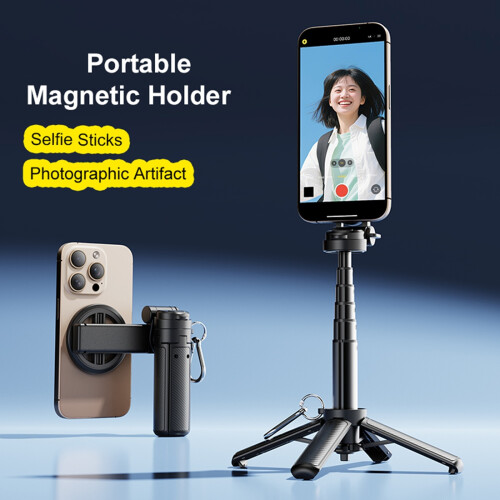 Pocket Selfie Stick Four-Corner Stand with Rechargeable  Remote Foldable Phone Holder for  Android 1