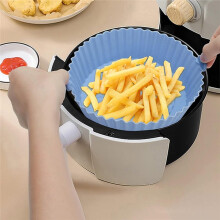 Airfryer Silicone Basket Reusable Oven Baking Tray Silicone Mold ForFried Chicken Basket Air Fryer Accessories