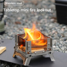 Outdoor Camping Heater Portables Grills Stand  Stainless Steel Burners Portable Folding Incense Burner Stove