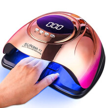 280W Power UV LED Nail Lamp with Smart Sensor Auto On/Off, LCD Display and 4 Timer Modes for Salon and Home Use