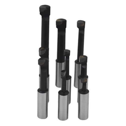 Professional 1/2" Boring Bar Set, 9 Pcs Carbide Tipped Bars, OEM-Lathe Tool Replacement 1