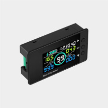 DC7.5-100V Voltage Ammeter Vehicle Lithium Iron Phosphate Power Meter Bidirectional Detection Coulomb Meter 300A