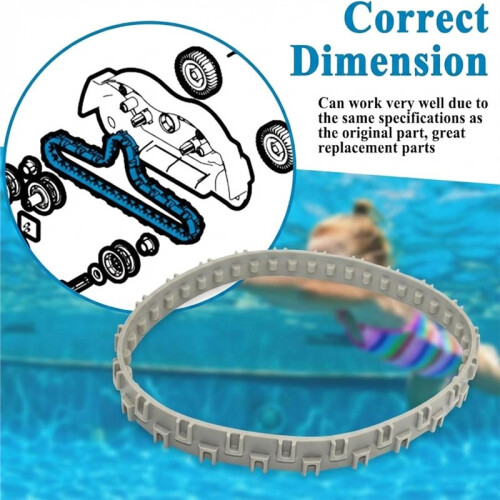 2Pcs RCX97501GR Drive Track Belt Replacement for SharkVac XL Robotic Pool Cleaner 1