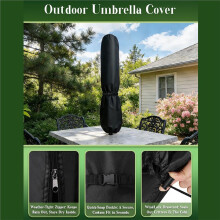 Copertura per Ombrellone da Giardino, per Ombrelloni da Esterno, per Piscina, Giardino, Cortile, Mercato, con Custodia