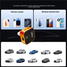 K15 2-in-1 Wireless Slim Adapter für Carplay Android Auto USB Dongle Adapter Kabelgebundenes Carplay zu Wireless Plug & C