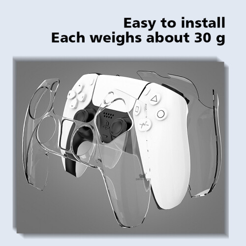 Kristallklare PS5-Controller-Hülle 2