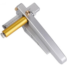 Aluminum Leather Strap Cutter - Adjustable Draw Gauge for Leathercraft, Ergonomic Arc Handle for DIY Belt Strips