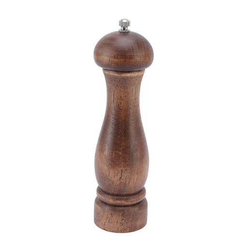 Houten pepermolen met instelbare maalgraad, 20 cm