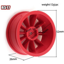 1/10 Scale RC Drift Racing Car Wheel Rims for , , HSP, HPI, Sakura, , RedCat Black