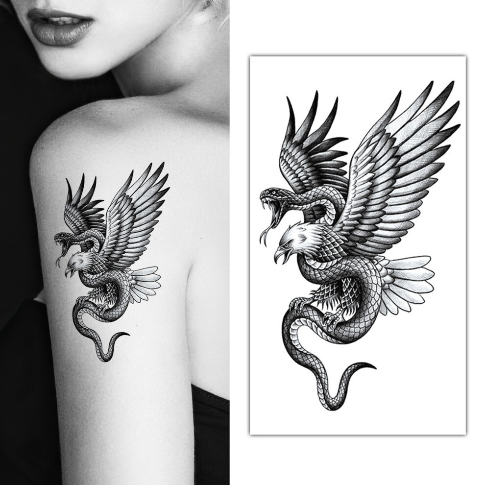 Zhouq-Outdoors (K493) Floral Tattoo Stickers For Women - Safe & Easy