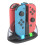 Gaming Controller Charging Dock Safe Efficient Game Console Controller Charging Dock LED Indication 4 in 1 for 2