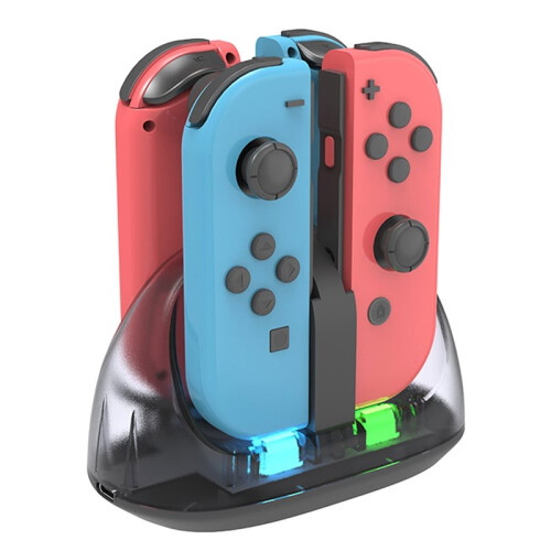 Gaming Controller Charging Dock Safe Efficient Game Console Controller Charging Dock LED Indication 4 in 1 for 1