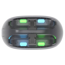 Gaming Controller Charging Dock Safe Efficient Game Console Controller Charging Dock LED Indication 4 in 1 for