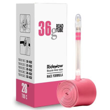 Ridenow Bicycle Inner Tube Road Bike Luminous Air Rod TPU Inner Tube Ultra Light French Valve 36g65mm Tubev