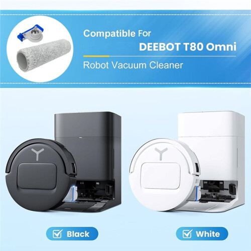 Roller Brush Cap and Roller Mop for  Deebot T80 Omni Robot Vacuum Cleaner Roller Brush Handle Side Cover