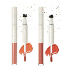 2PCS 2in1 Freckle Pen and Liquid Blush, Long Lasting Sweatproof Quick Stamp, Natural Dewy Finish (02+04)