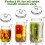 4 Pack Grip Handle Glass Fermentation Weights Great Mason Jar Wide Mouth Canning Fermenting Pickling Weight 1