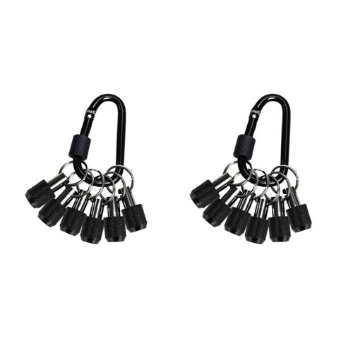 12PCS Bit Holder Key Chain,1/4 Inch Hex Shank Bit Holders,Quick Release Bit Holder for Nut Driver,Screwdriver&Drill Bits