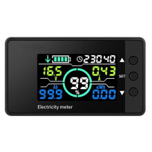 DC7.5-100V Voltage Ammeter Vehicle Lithium Iron Phosphate Power Meter Bidirectional Detection Coulomb Meter 300A