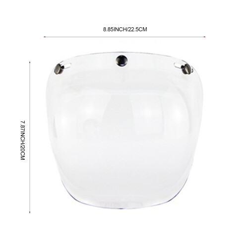 (Transparent) Motorcycle Helmet Visor - Windproof UV Shield 2