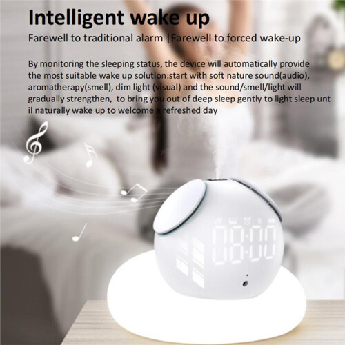 Sleeping Sound Device Intelligent Machine with Alarm Clock for Sleeping Night Light USB Rechargeable Sleep Aid 2