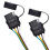 4 Pin Flat Y-Splitter Plug Adapter with Dual Output for LED Tailgate and Trailer Lights 4