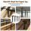 4 PCS Adjustable Height Bed Support Legs 7.8-13 Inch Heavy Duty Bed Frame Support Legs for Bed Slat and Frame Support 5