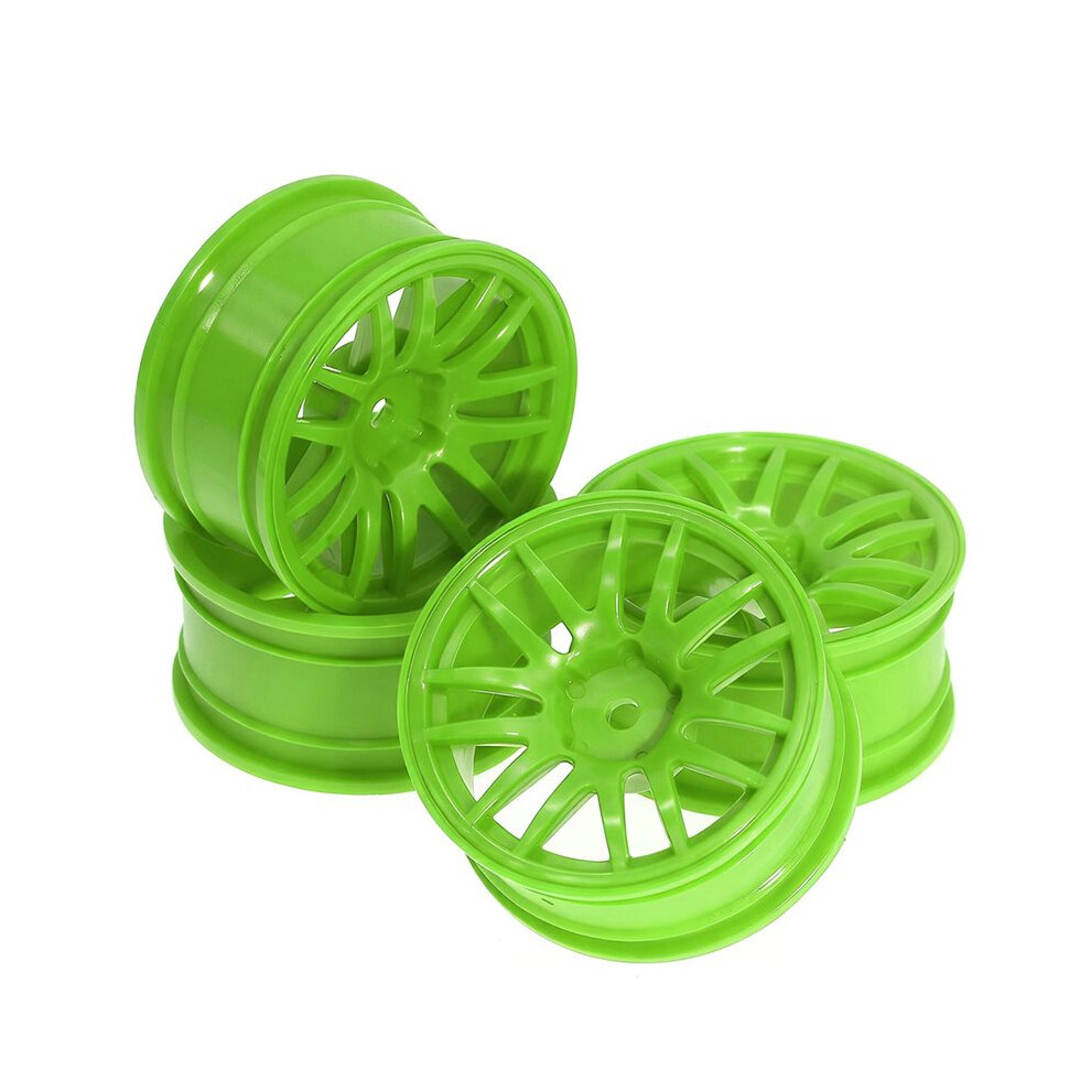 1/10 Scale Rc Drift Racing Car Wheel Rims For Hsp, Hpi, Sakura, Redcat Green 6033390325693