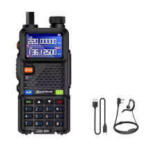UV-5RH 15W Air Band Walkie Talkie Wirless Copy Frequency NOAA 999CH Long Range Upgraded Ham Radio US Plug