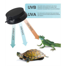 Full Spetrum LED UVA UVB Reptile Light with Dimmer & Cycle Timer for Bearded Dragon Lizard Gecko Snake Turtle US Plug