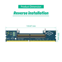 Nouvelle Carte Adaptatrice de Mémoire pour Ordinateur Portable SO DIMM Vers Ordinateur de Bureau DDR4 : Testeur de Mémoire, Convertisseur SO DIMM 4