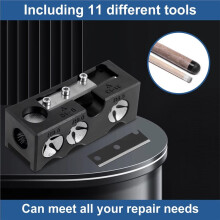 Biljartkeupuntvormer 11-in-1 Reparatietool voor Poolkeupunten. Eenvoudig Te Gebruiken Reparatietool met Mesje voor Het Vervangen van de