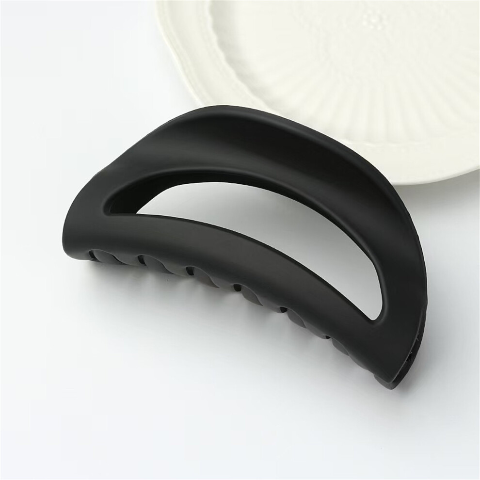 Reach-Tools (Black) Silicone Hair Claw Clip - Hollow Design (50 Char)