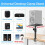 Studio-Grade Clamp Mount Speaker Stand Height Adjustable Desktop Platform for Studio Monitors Computer Speakers 4