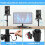 Studio-Grade Clamp Mount Speaker Stand Height Adjustable Desktop Platform for Studio Monitors Computer Speakers 6