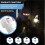 Wireless Motion Sensor Detector Alarm, Battery-Powered Infrared Motion Sensor Security for Home Garage Entry All Around 5