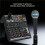 Wireless Microphone Transmitter Receiver System UHF XLR Adapter for Dynamic Microphone Guitar Audio Mixer PA System B 2
