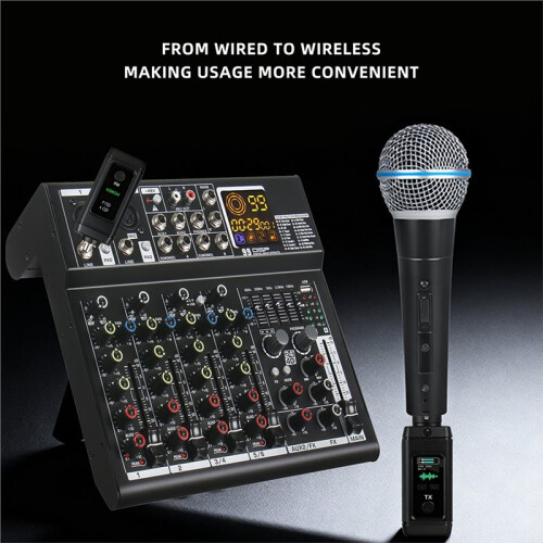 Wireless Microphone Transmitter Receiver System UHF XLR Adapter for Dynamic Microphone Guitar Audio Mixer PA System B 1