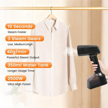 Travel Steamer for Clothes 2500W Powerful Portable Handheld Clothing Steamer for Home Travel Office EU Plug B