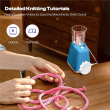 Machine à Tricoter à Cordon, Outil Électrique avec Tension Adéquate, Machine à Tricoter, Tricotage Automatique de Fils