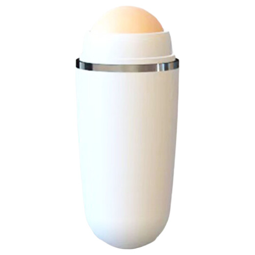 (White) Volcanic Face Roller for Oily Skin Control, Reusable 1